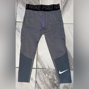 Nike Pro Dri-Fit Kids Gray Compression Pants